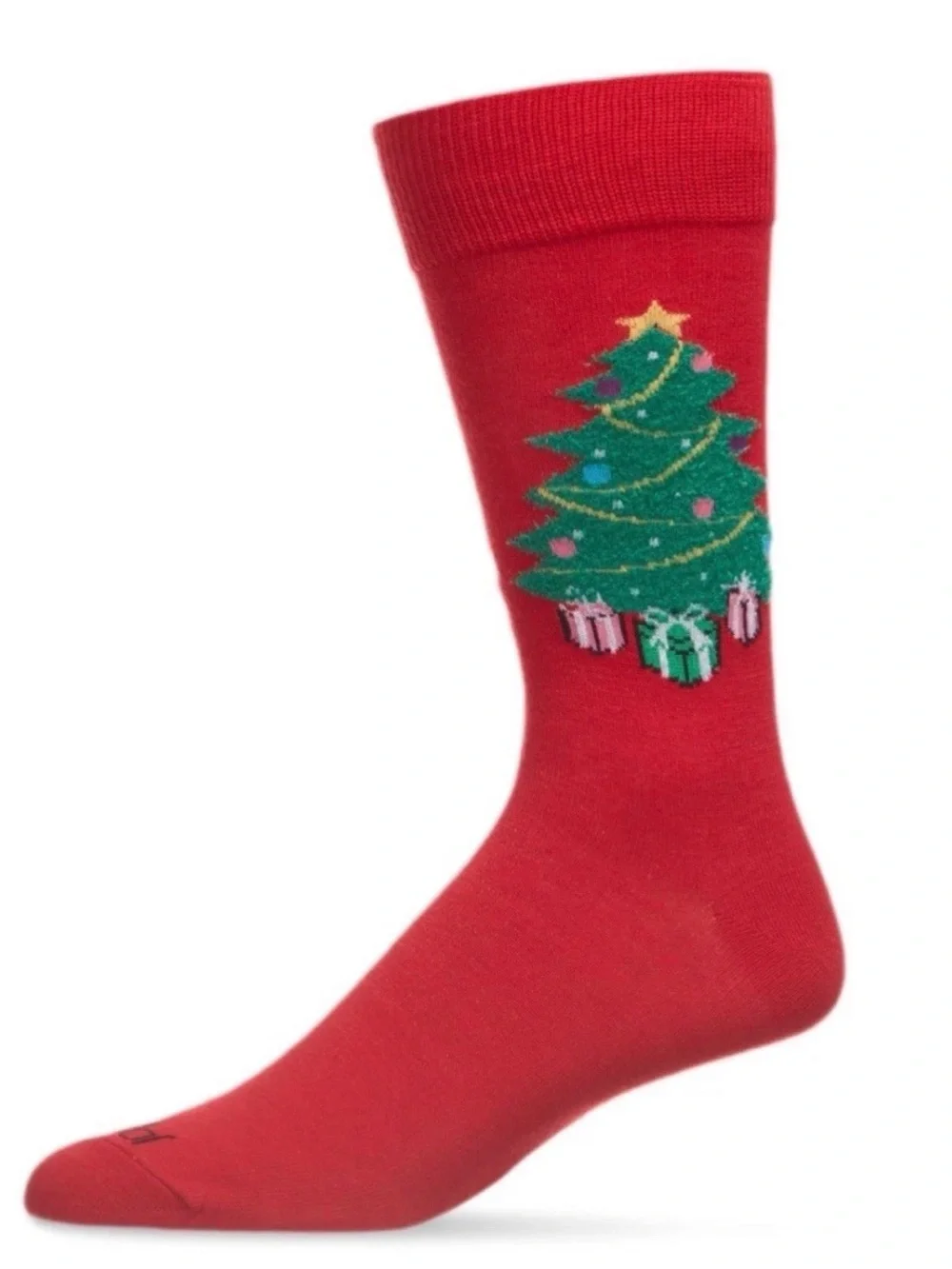 MeMoi Men’s Holiday Socks 2 Pair Shoe Size 8-12,  Red / Dark Grey Heather